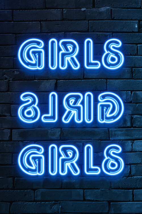 GIRLS GIRLS GIRLS Poster Mural XXL