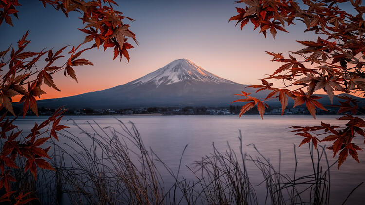 Umelecká fotografie Kawaguchi Sunset
