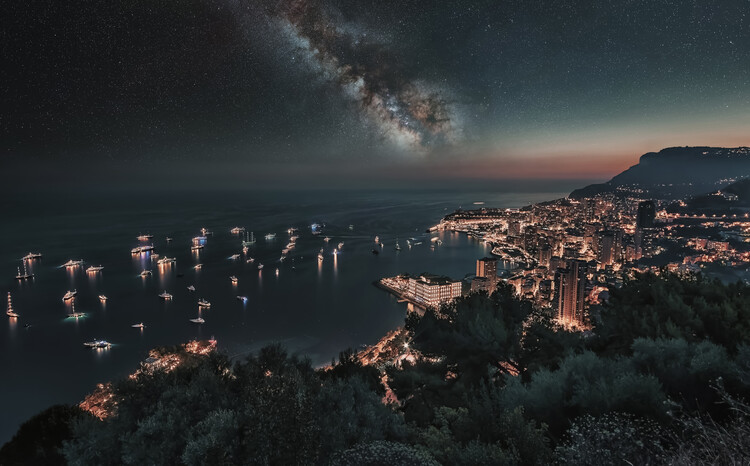 Umetniška fotografija Monaco Night