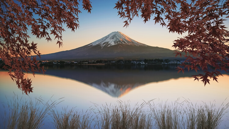 Umetniška fotografija Mount Fuji