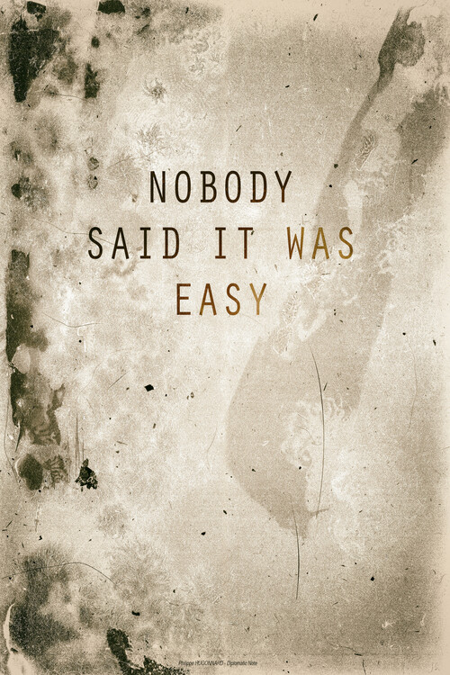 Ταπετσαρία τοιχογραφία Nobody said it was easy
