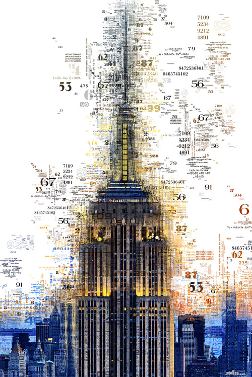 Художествена фотография Numbers Collection - Empire State