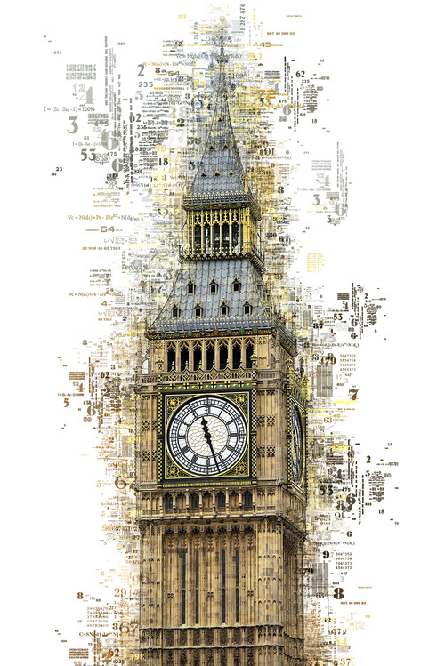 Fototapet Numbers Collection - London Big Ben