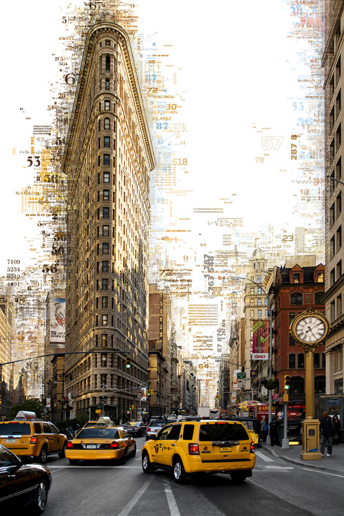 Художествена фотография Numbers Collection - Manhattan Flatiron