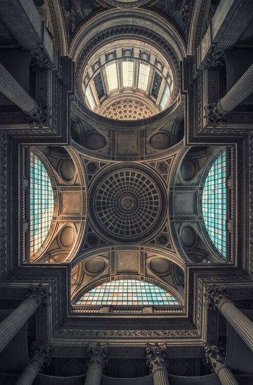 Obraz na plátně Pantheon Ceiling