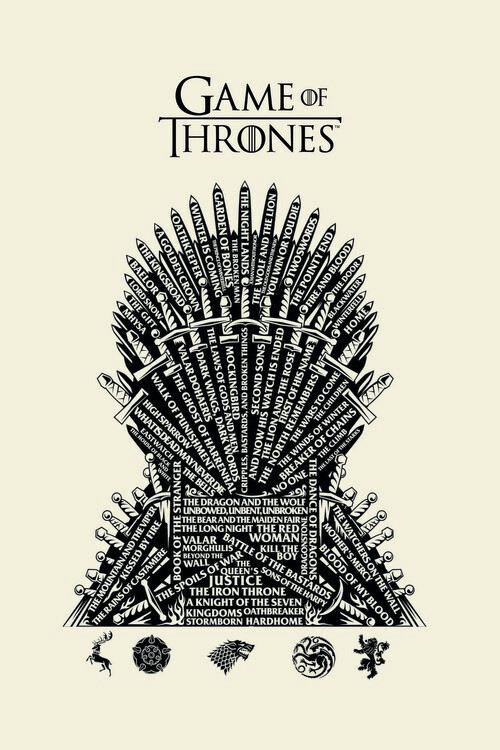 Игра на тронове - Iron Throne фототапет