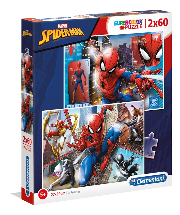 2 x 70pc Puzzles - Marvel Spiderman main image 0