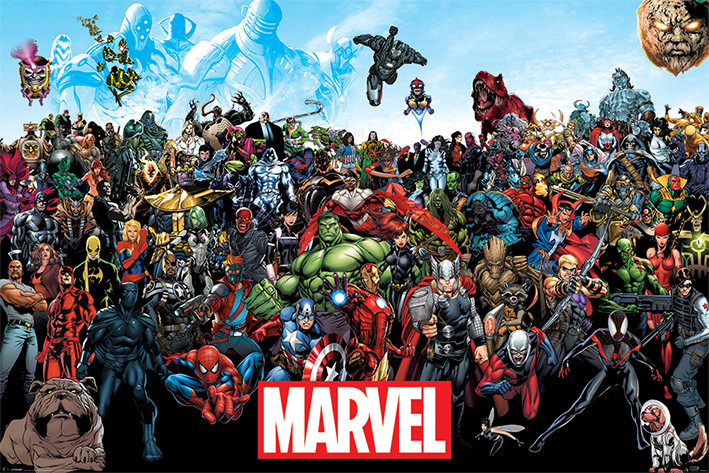 Affiche, tableau avec cadre Marvel - Universe | Europosters