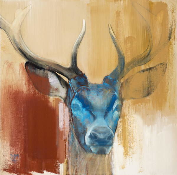 Vægklistermærke Mask (young stag), 2014,