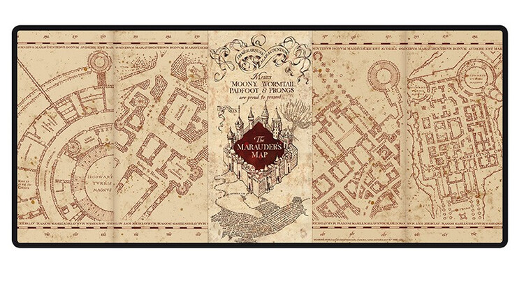 Herní podložka pod myš Harry Potter - The marauder's Map