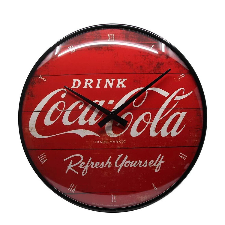 Hodiny Coca-Cola - Logo Red