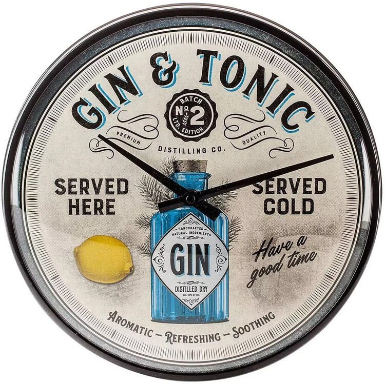 Hodiny Gin & Tonic Served Here