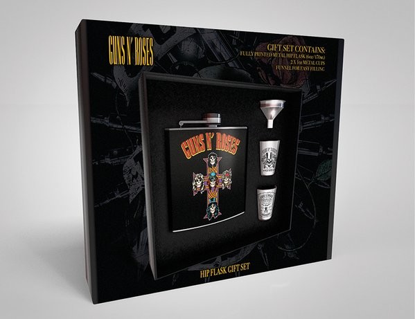 Taza /& Posavaso Set de Regalo Guns N Roses con Caja de Metal