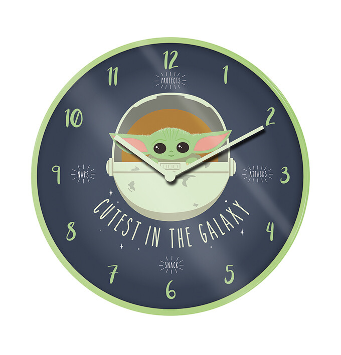 The Mandalorian Childrens Wall Clock Diameter 25 cm empireposter Star Wars 