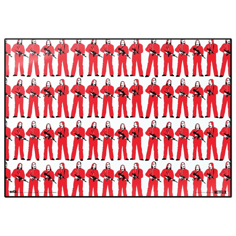 Skrivebordsmåtte Money Heist (La Casa De Papel) - Characters