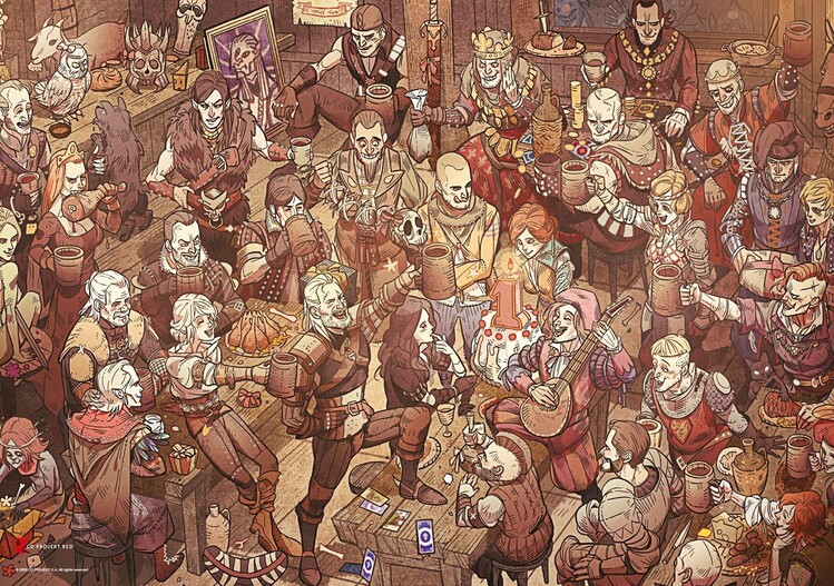 Pussel The Witcher - Birthday