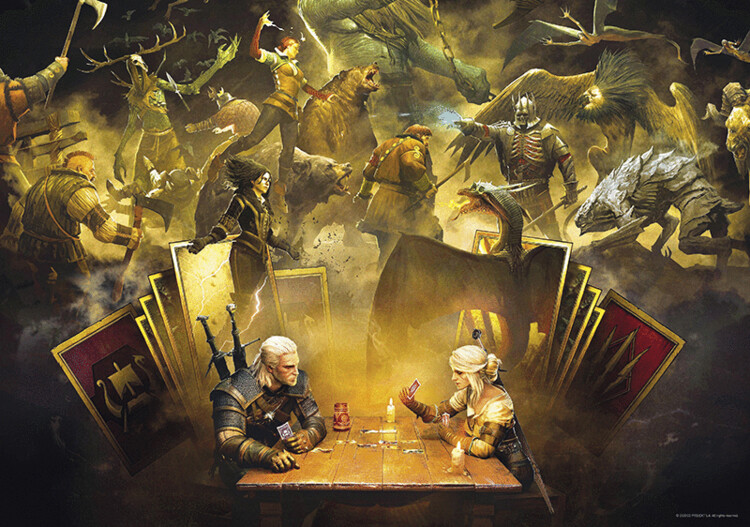 Pussel The Witcher - Playing Gwent