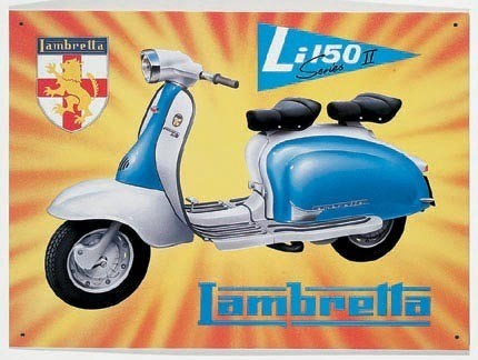 LAMBRETTA LI150 | Collectible retro metal signs for your wall