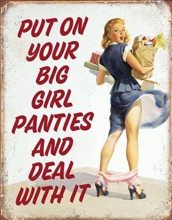 Plåtskylt Big Girl Panties