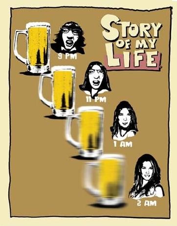 Metalowa tabliczka SOML - beer goggles