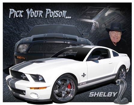 Metalskilt Shelby Mustang - You Pick