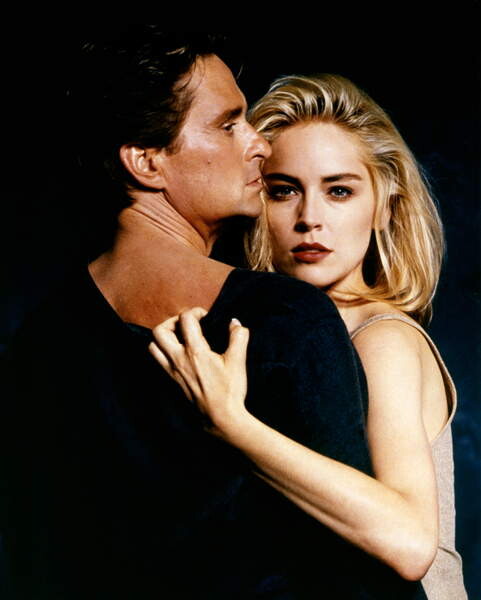 Samolepka Michael Douglas & Sharon Stone, Basic Instinct 1992