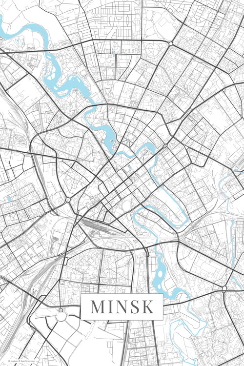 Samolepka Minsk white