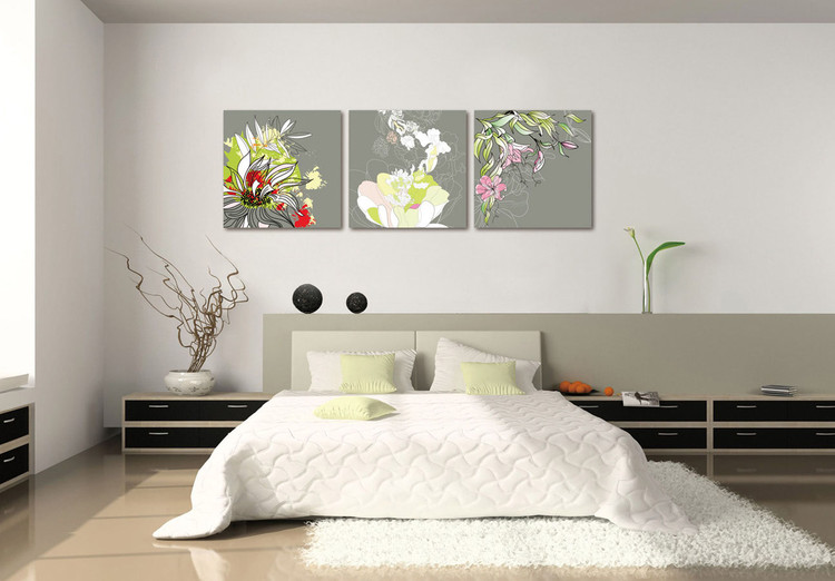 Obraz Moderní design - barevné květy