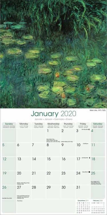 Ημερολόγιο 2020  Monet