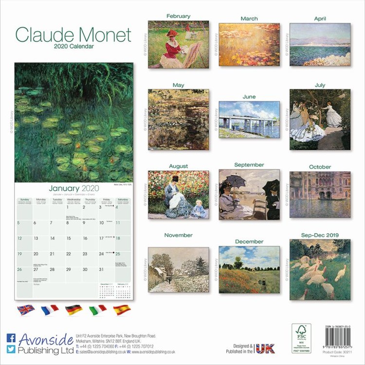 Ημερολόγιο 2020  Monet