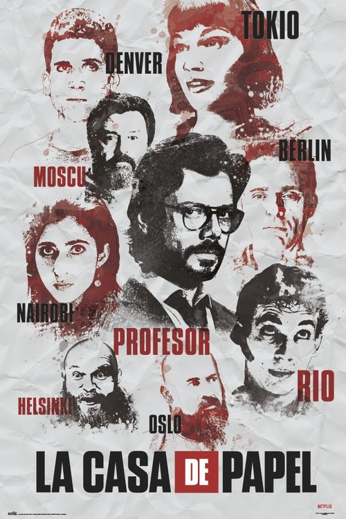 Αφίσα  Money Heist - Characters