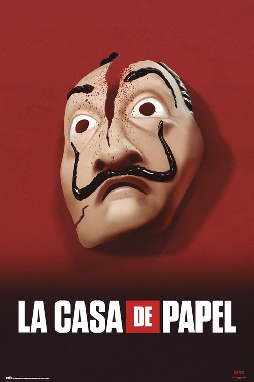 Αφίσα  Money Heist - Mask
