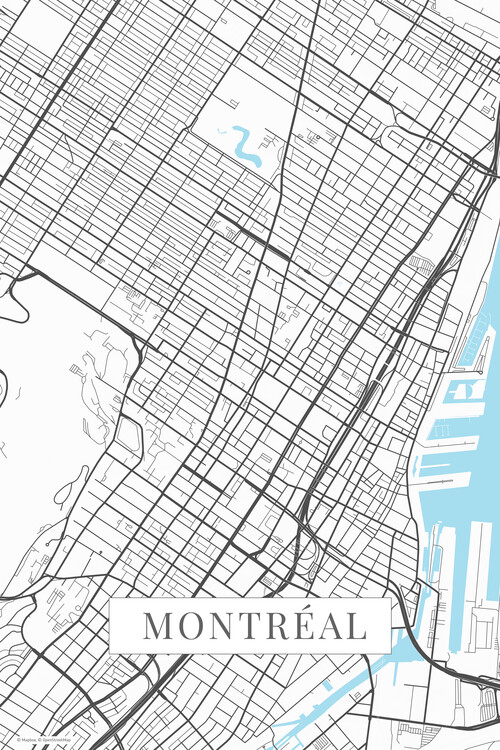 Samolepka Montreal white