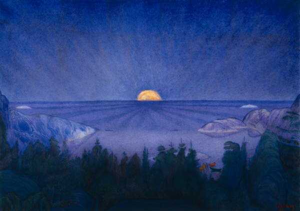 Samolepka Moon rise, 1919