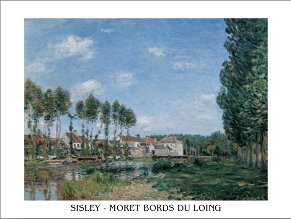 Moret, Banks of the Loing Festmény reprodukció