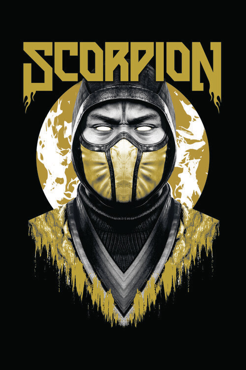 Autocolant Mortal Kombat - Scorpion