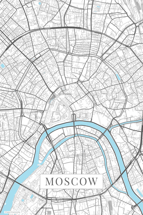 Samolepka Moscow white