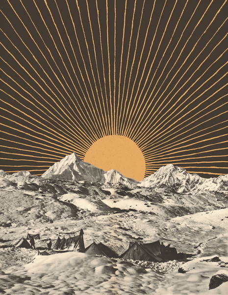 Sticker Mountainscape 6