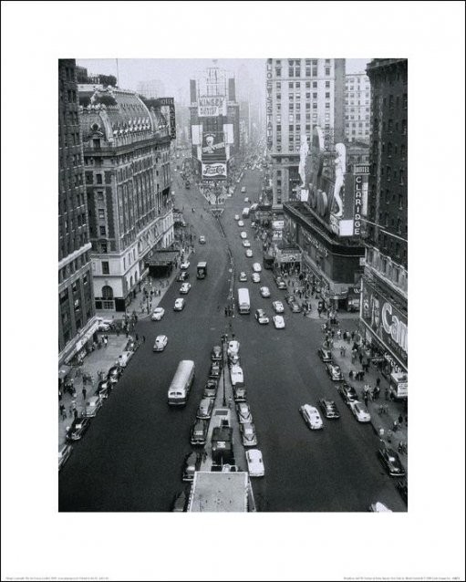 Umělecký tisk New York - Times Square, Alfred Gescheidt