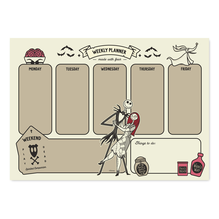 Agenda Nightmare Before Christmas