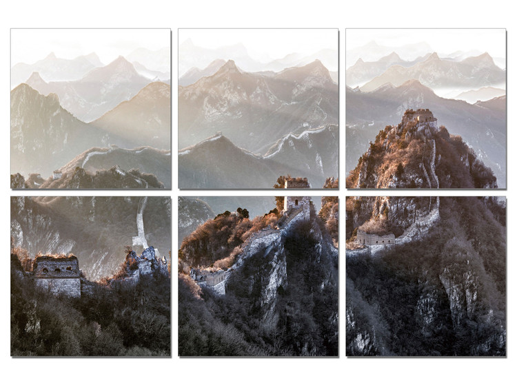 China - Great Wall of China, Mountains Obraz