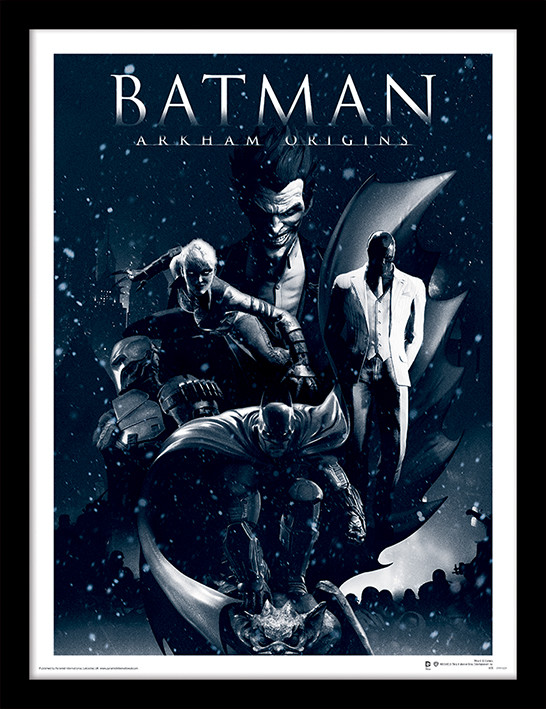 Zarámovaný plagát Batman: Arkham Origins - Montage