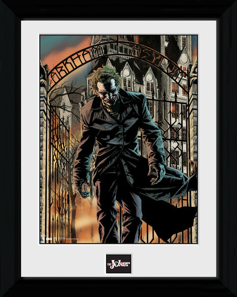 Zarámovaný plagát Batman Comic - Arkham Asylum