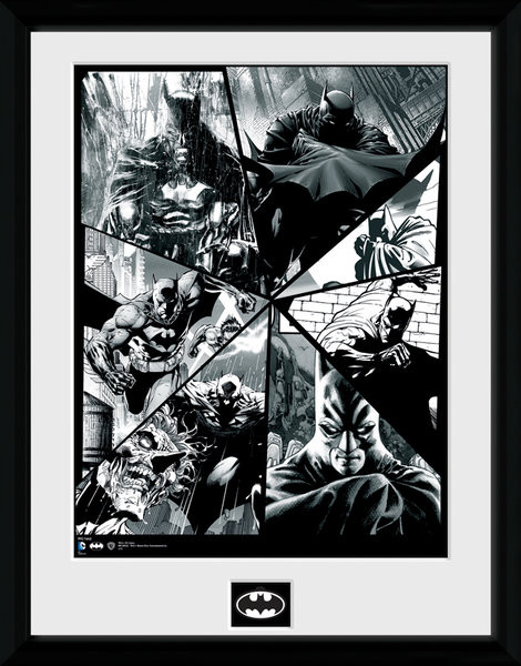 Zarámovaný plagát Batman Comic - Collage