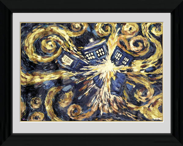 Zarámovaný plagát Doctor Who - Exploding Tardis