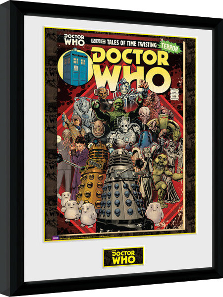 Zarámovaný plagát Doctor Who - Villains Comic