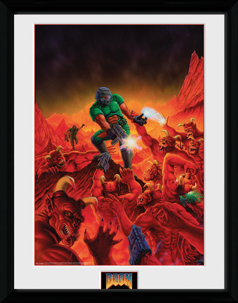 Zarámovaný plagát Doom - Classic Key Art