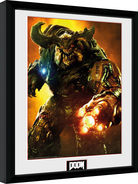 Zarámovaný plagát Doom - Cyber Demon