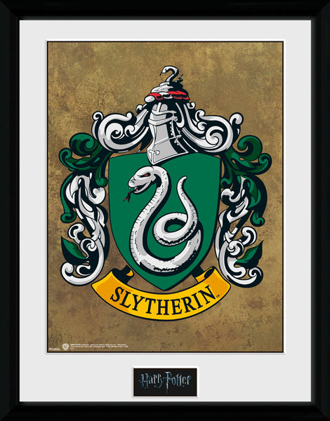 Zarámovaný plagát Harry Potter - Slytherin