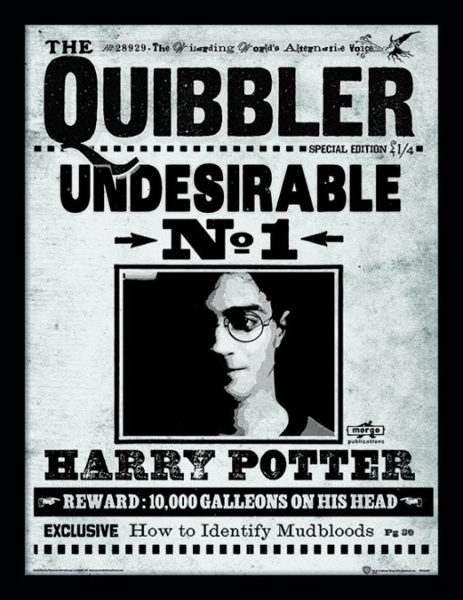 Zarámovaný plagát Harry Potter - The Quibbler